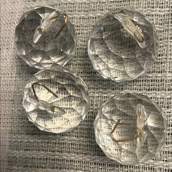 Swarovski Crystal Clear Faceted Ornaments
